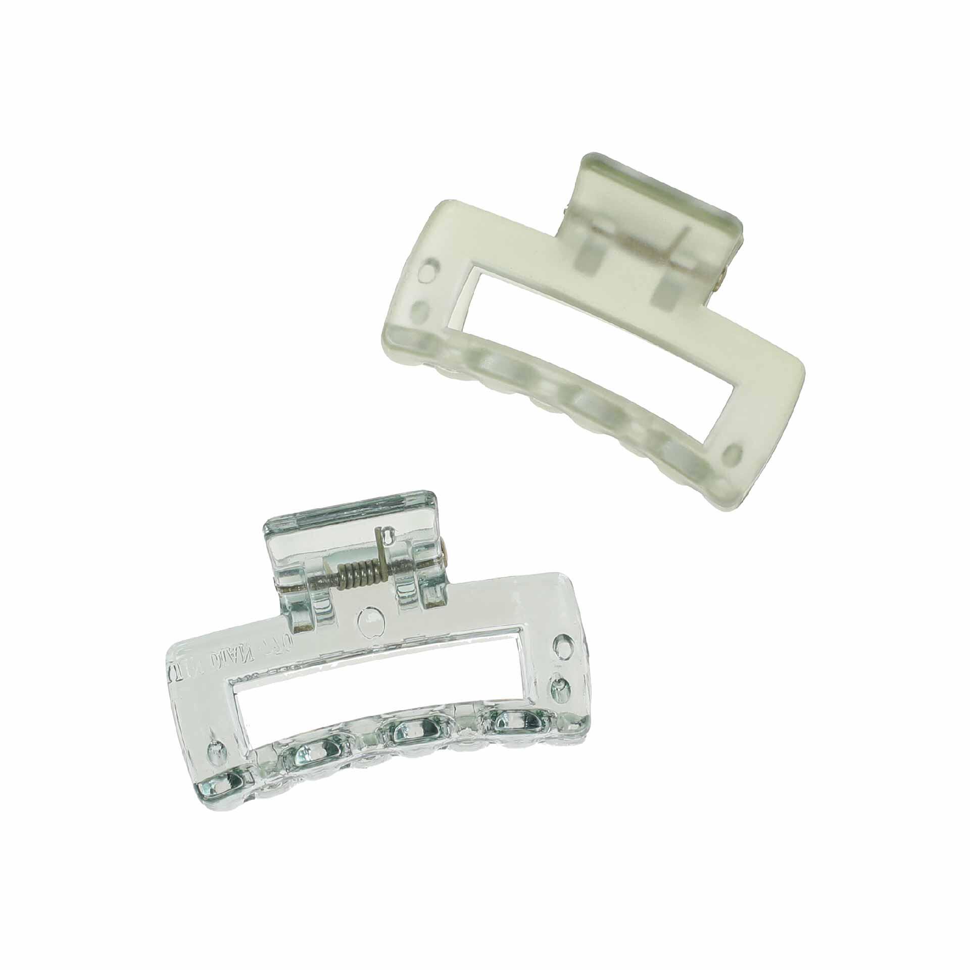 Kẹp nữa đầu BASICARE màu xanh mang lại sự thoải mái cả ngày khi kẹp tóc, đơn giản nhưng phong cách.