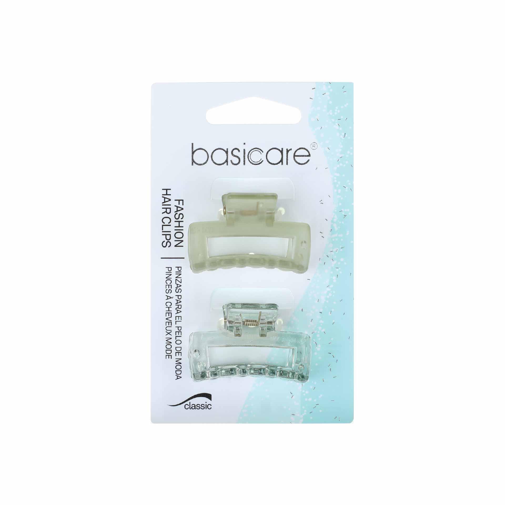 Kẹp Nửa Đầu BASICARE Màu Xanh 3010 | Gói 2 cái