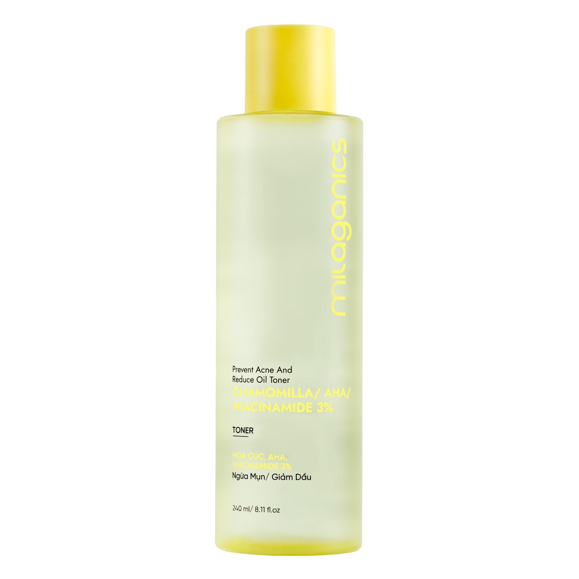 Toner MILAGANICS Hoa Cúc AHA Niacinamide 3% | 240ml