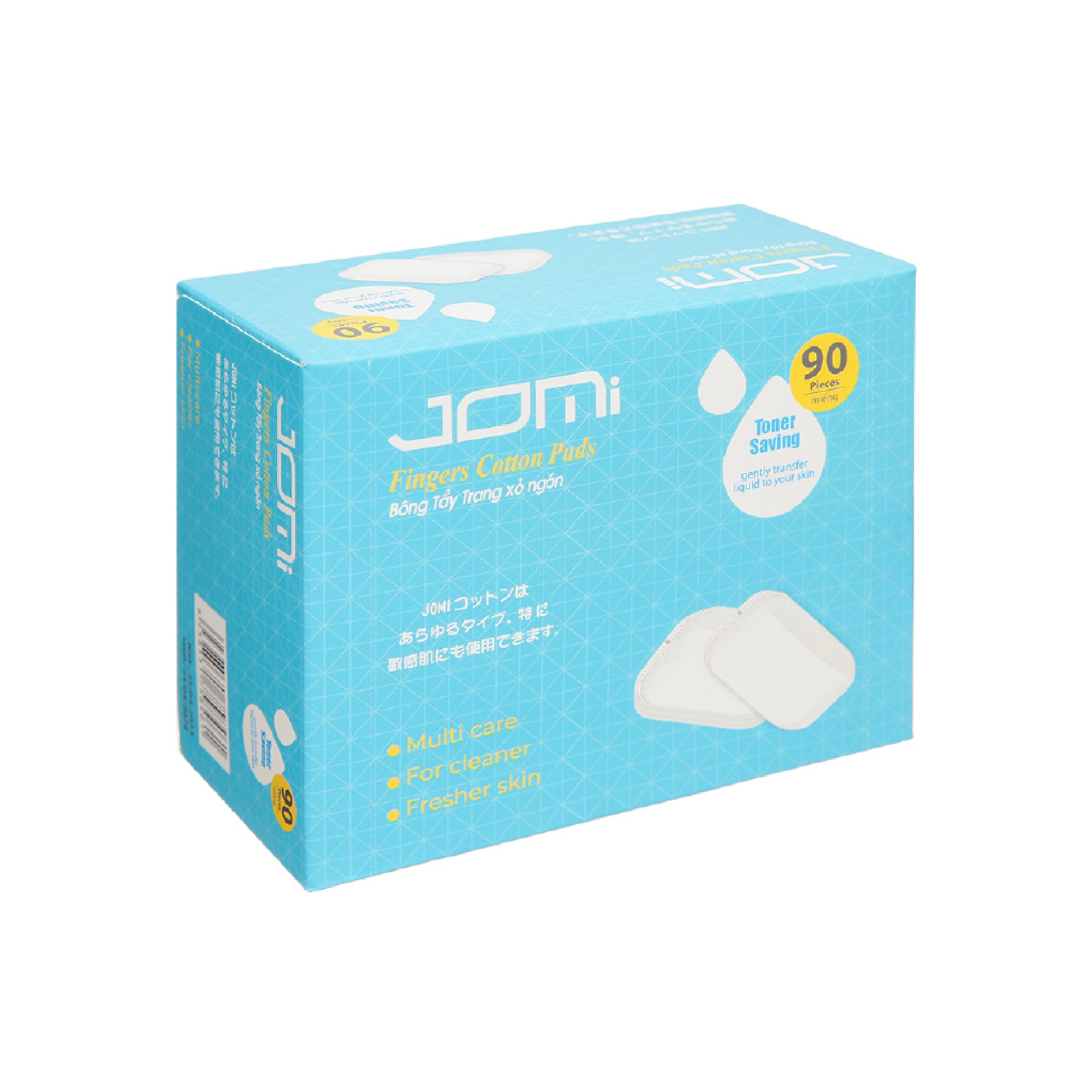 Bông Tẩy Trang Xỏ Ngón JOMI | 90 miếng