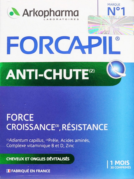 Viên Uống ARKOPHARMA Forcapil Anti Chute Giảm Rụng Tóc | Hộp 30 viên