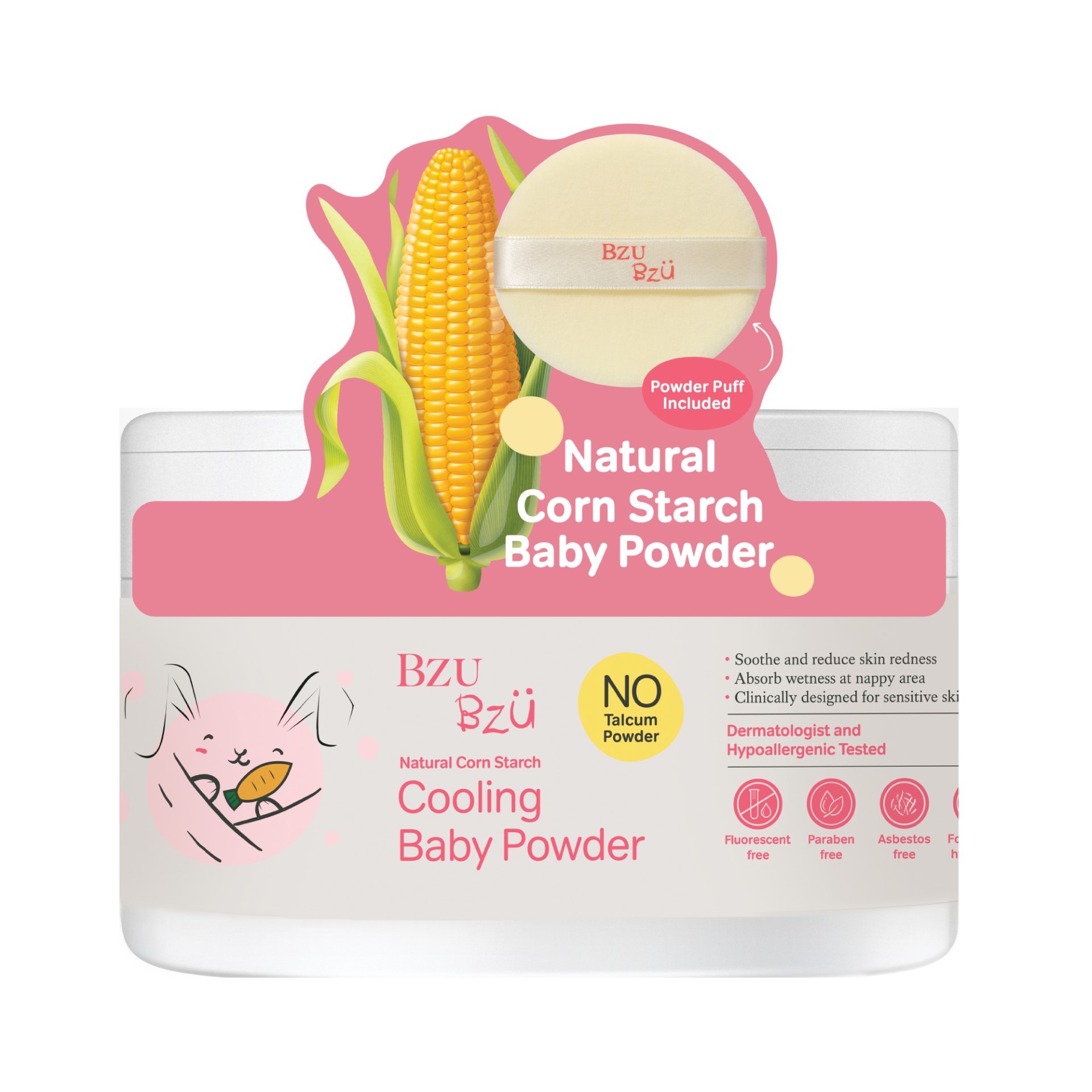 Phấn Rôm Trẻ Em BZU BZU Dịu Nhẹ | 140g