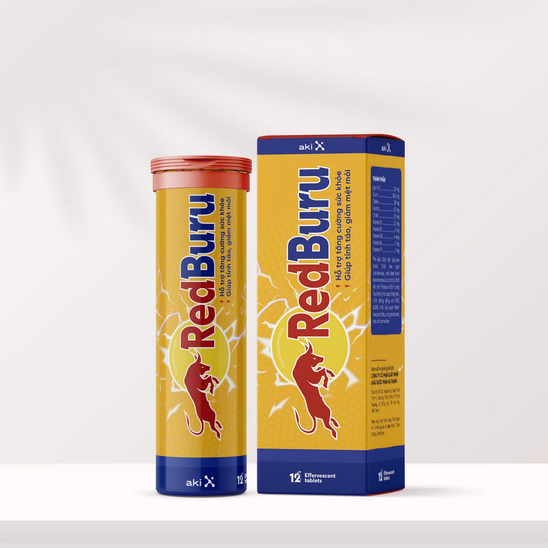 TPBS Viên Sủi REDBURU | Tuýp 12 viên