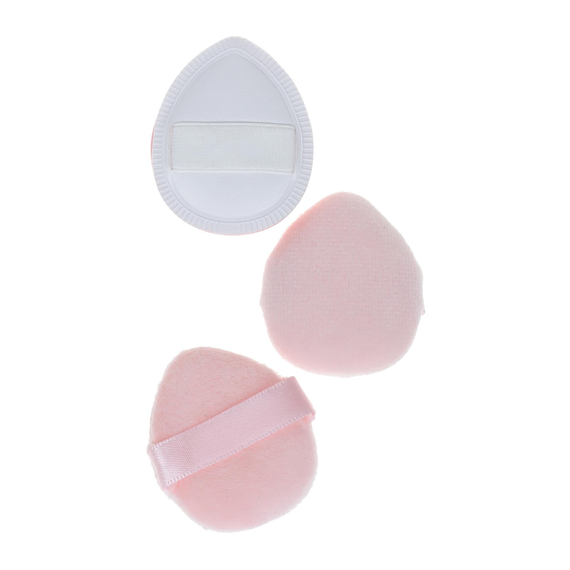 Bộ gồm 1 mút tán nền mini (không chứa latex) và 2 bông phấn mini (nhung), kèm hộp đựng tiện lợi. Giúp lớp nền mịn màng, đều màu và hoàn hảo.