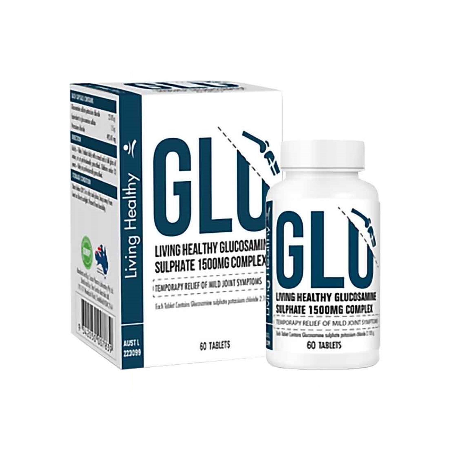 TPBVSK Viên Uống LIVING HEALTHY Glucosamine Sulphate 1500mg Complex | Hộp 60viên