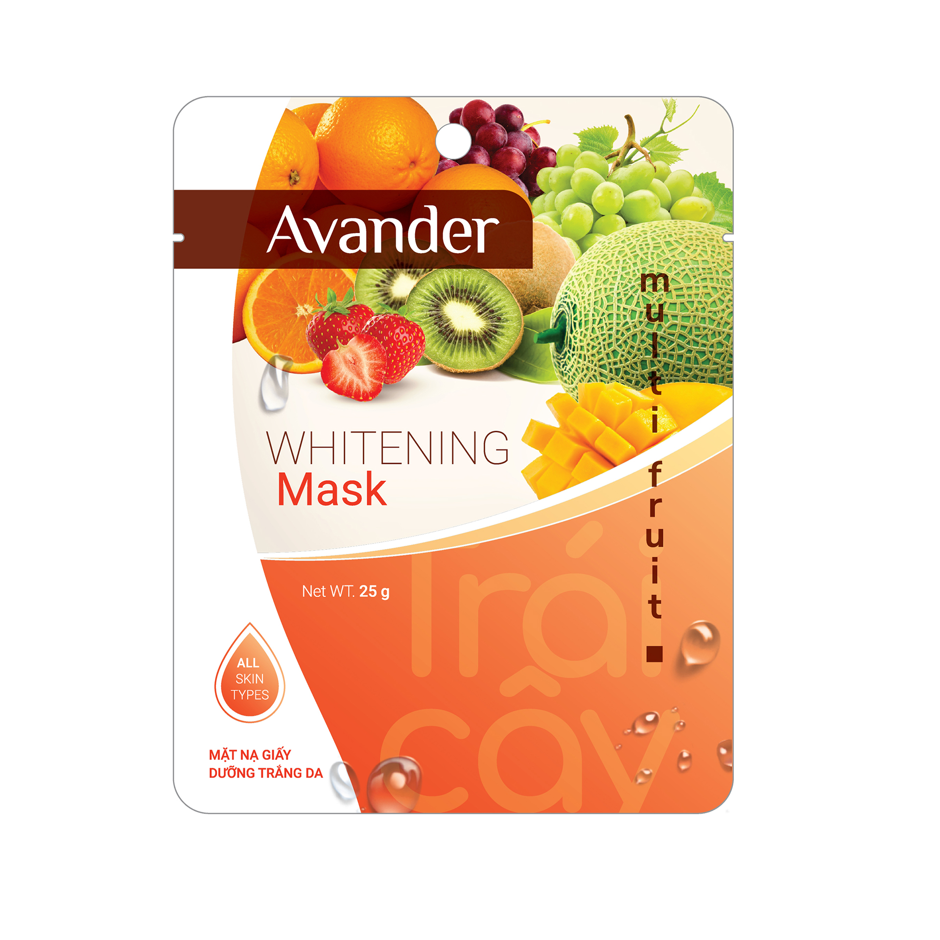 Mặt NẠ AVANDER Whitening Mask Multi Fruit | 25g
