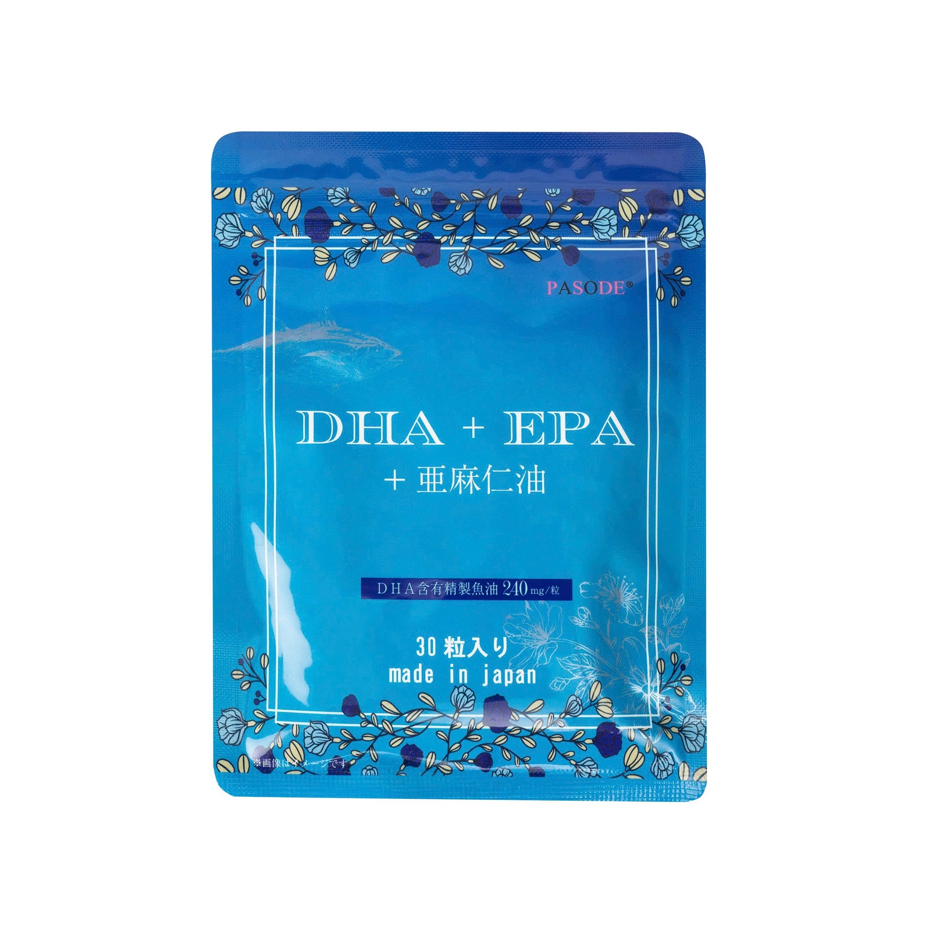 TPBVSK Viên Uống PASODE DHA+EPA+ Flaxseed Oil Hỗ Trợ Cải Thiện Trí Nhớ | 30 viên