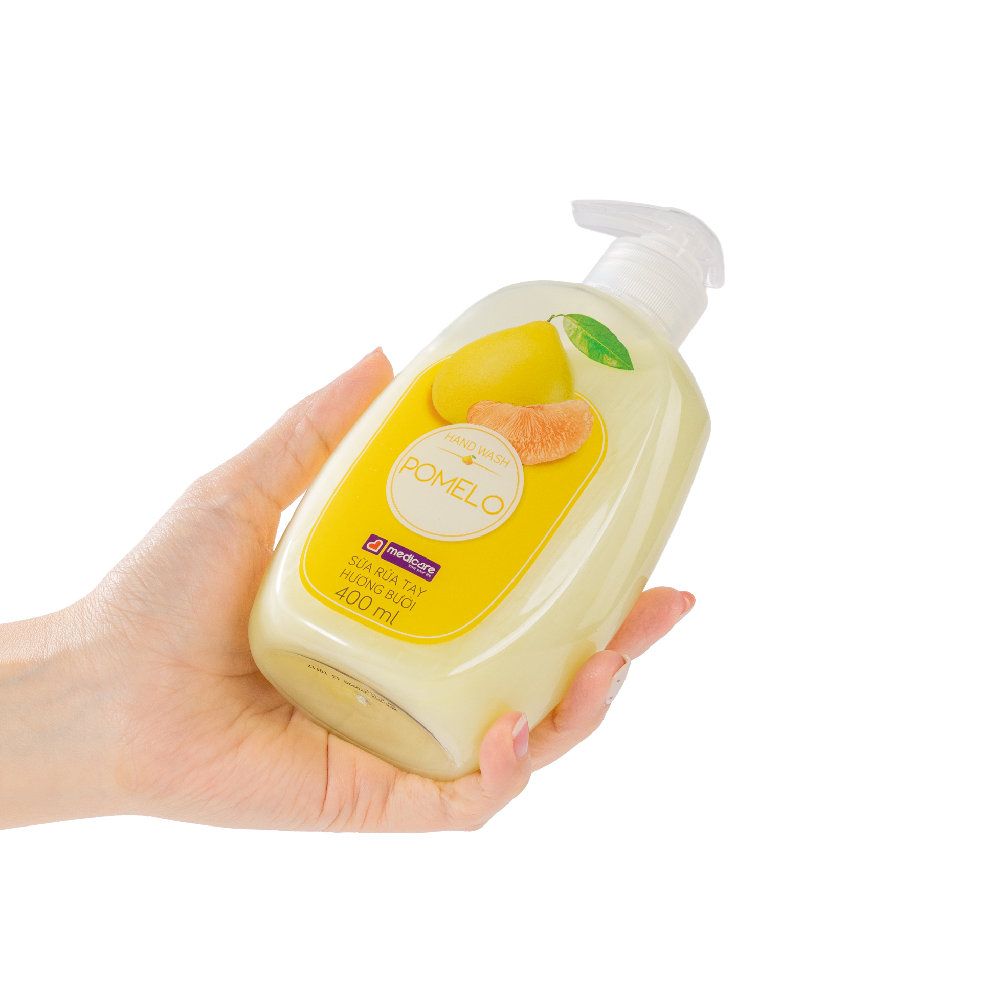 Sữa rửa tay MEDiCARE Hương Bưởi giúp làm sạch mùi hôi, bụi bẩn, kết hợp tăng cường độ ẩm cho da tay thêm mềm mịn đầy sức sống.&nbsp;
