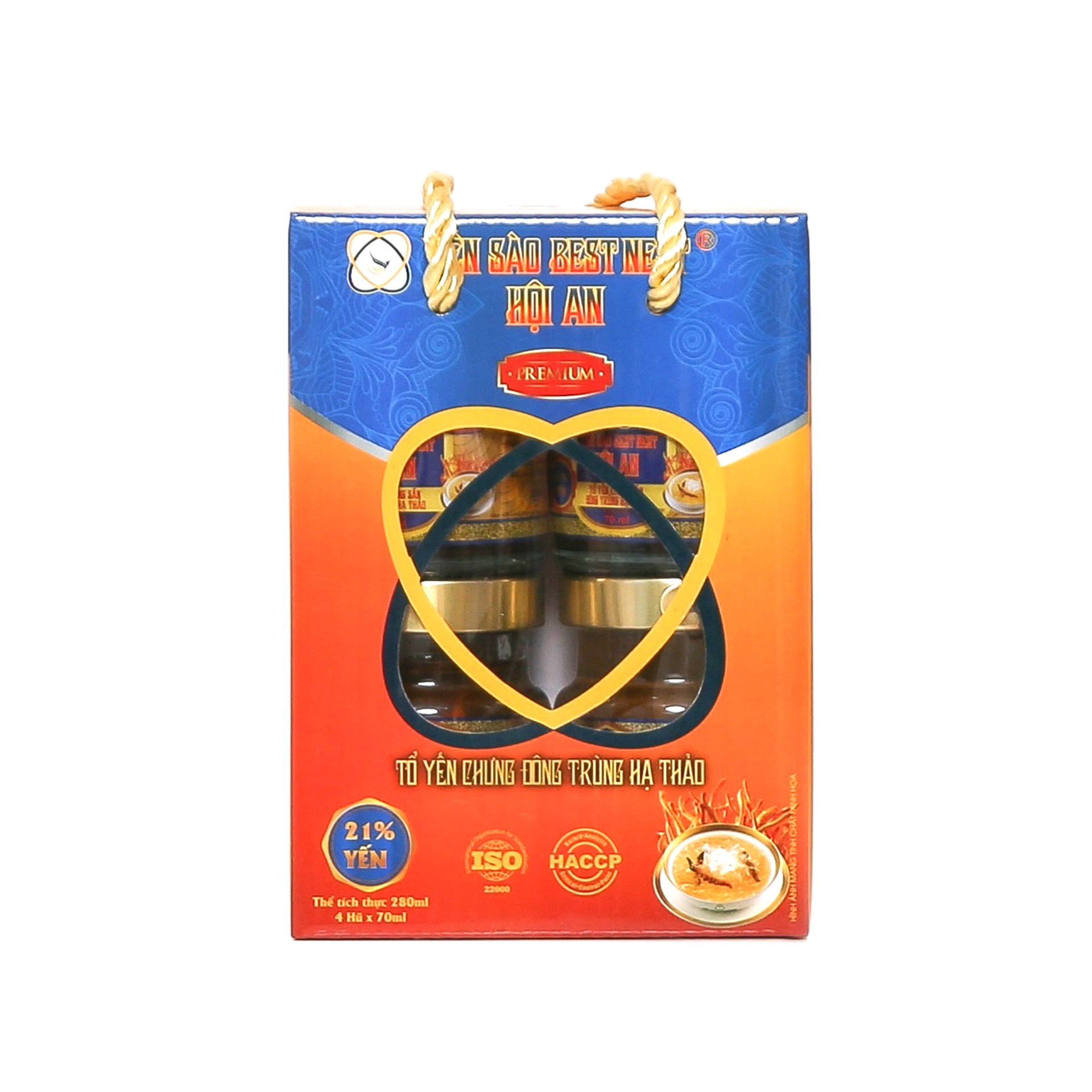 Nước Yến Bổ Dưỡng BESTNEST 21% Đông Trùng Hạ Thảo Premium | Hộp 4 hũ