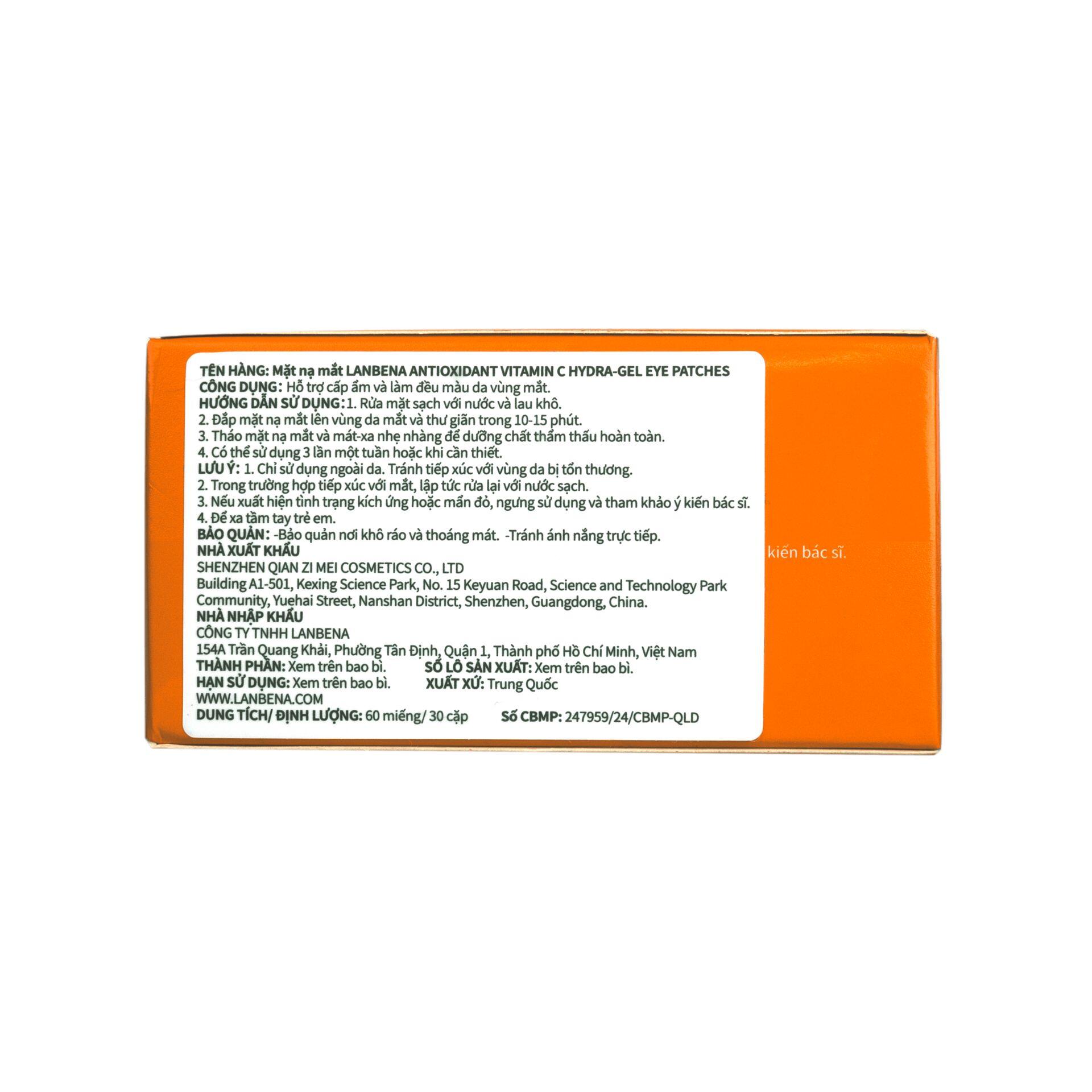 Vui lòng tham khảo thông tin trên bao bì sản phẩm