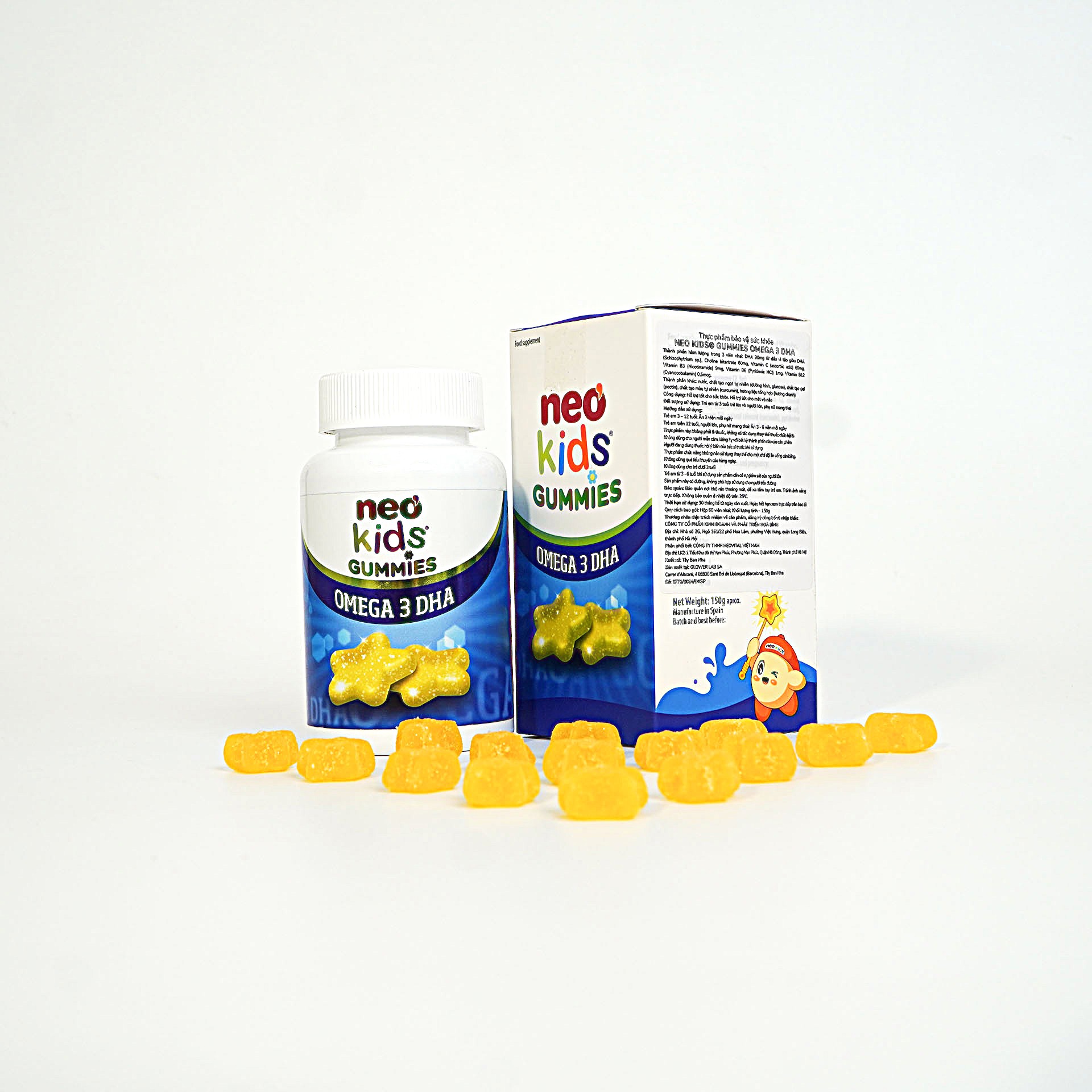 Viên Nhai NEOKIDS Omega 3 DHA | Hộp 60 viên